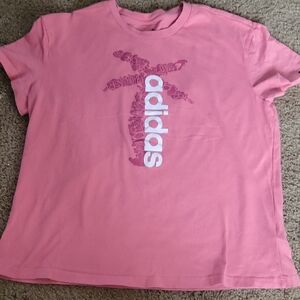 4/$20 Adidas Ladies Size Large Pink T-Shirt